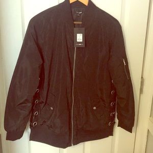 Angelica lace up bomber